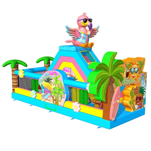 Flamingo Aloha Inflatable Obstacle Course